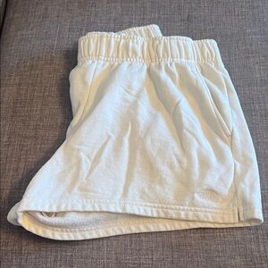 The North Face Women's Cream Athletic Shorts, Large, EUC